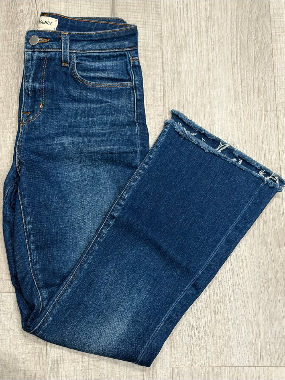 L'AGENCE Blue High-Rise Denim Jeans